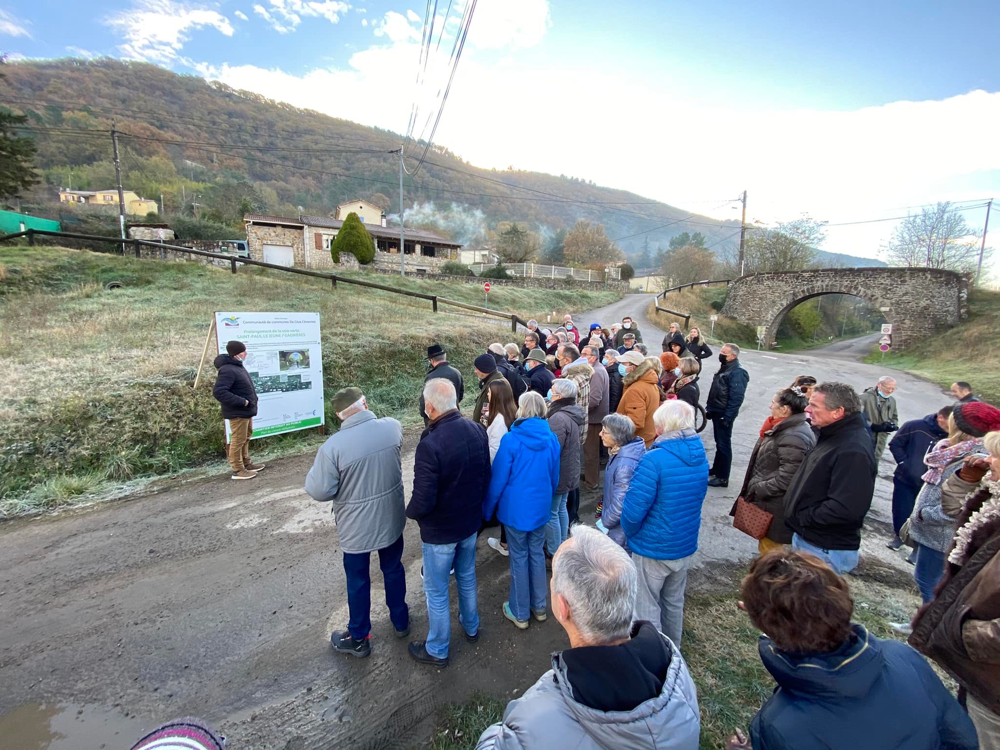 Inauguration du tunnel de Gadilhe et lancement des travaux de la voie verte « via Ardèche »