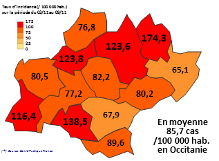 Covid-19 – L’Occitanie au-dessus du seuil d’alerte
