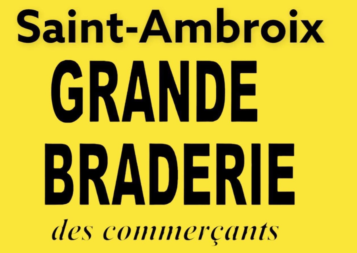 Saint-Ambroix : Grande Braderie des commerçants