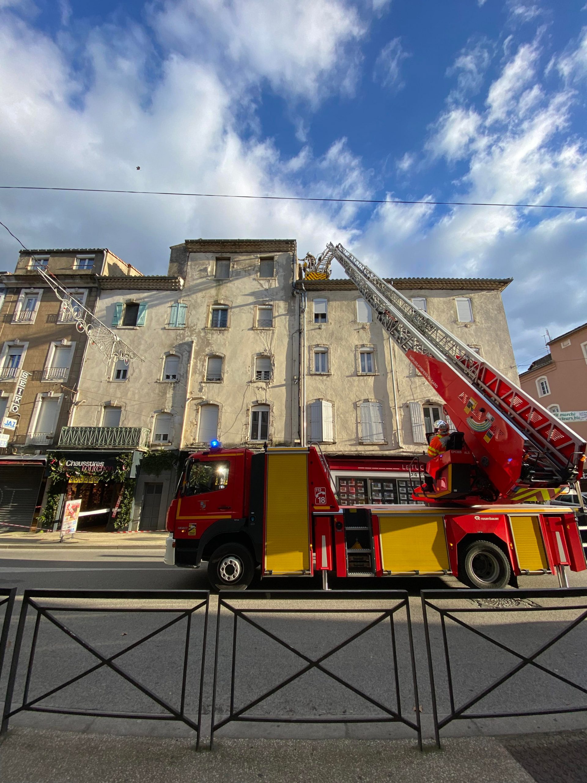 Saint-Ambroix : Intervention des Sapeur pompiers
